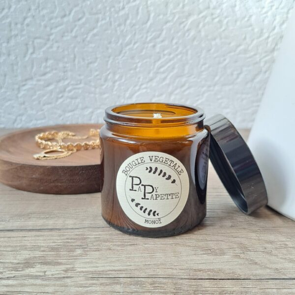 Bougie végétale au monoï